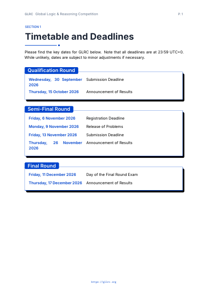 Timetable